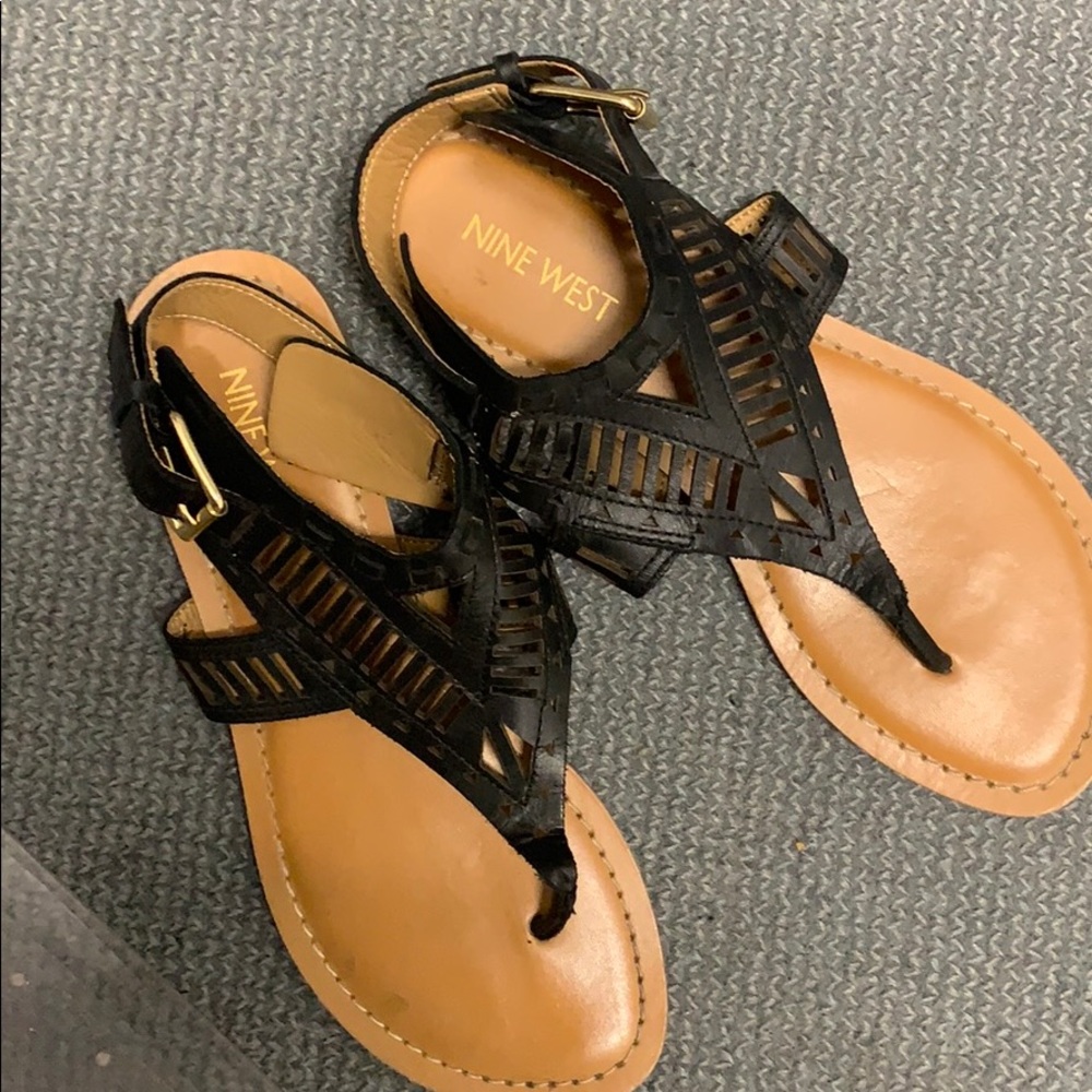 Nine West sandals. Black size 6
